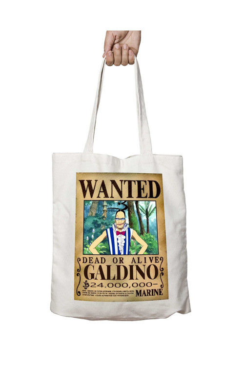 Art hedi̇ye Wanted Galdino Anime iki Tarafı Kalıcı Baskılı Yıkanabilir Çanta