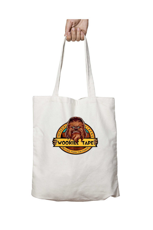Art hedi̇ye Star Wars - Chewbacca iki Tarafı Kalıcı Baskılı Yıkanabilir Okul Plaj Omuz Bez Çantası