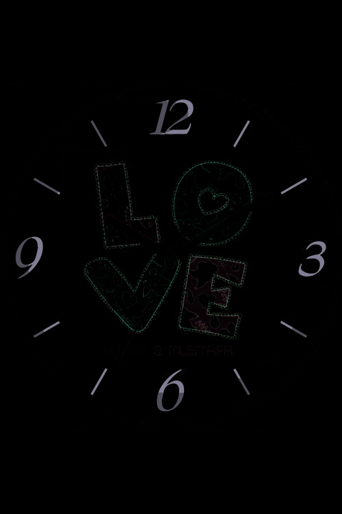 Art hedi̇ye Kişiye Özel Seni Seviyorum Love Çap 30cm Sessiz Akar Bombeli Gerçek Cam Duvar Saati