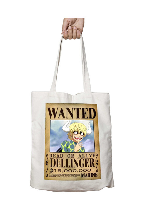 Art hedi̇ye Wanted Dellinger Anime iki Tarafı Kalıcı Baskılı Yıkanabilir Okul Plaj Omuz Bez Çantası