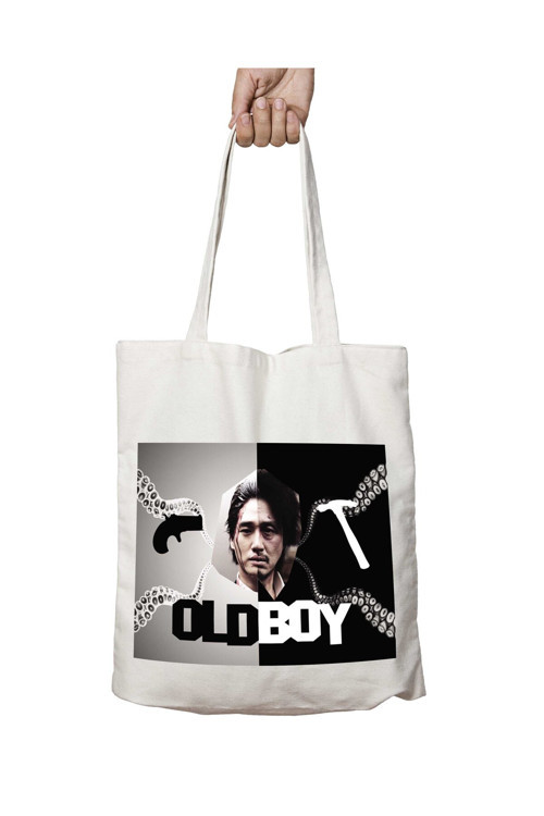 Art hedi̇ye OldBoy iki Tarafı Kalıcı Baskılı Yıkanabilir Çanta