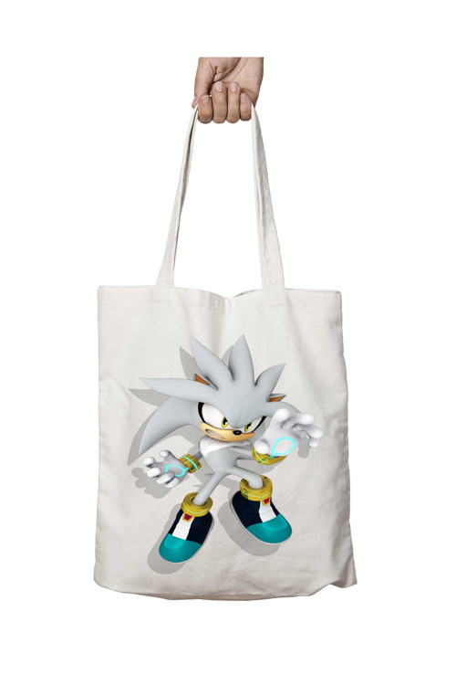 Art hedi̇ye Sonic-The-Hedgehog-PNG-4 iki Tarafı Kalıcı Baskılı Yıkanabilir Çanta