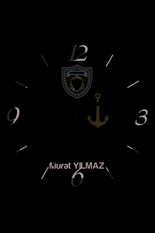 Art hedi̇ye Kişiye Özel Deniz Kuvvetleri Logo Çap 30 Bombeli Gerçek Cam Duvar Saati