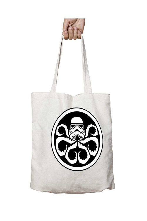Art hedi̇ye Star Wars Hydra Storm Trooper Logo iki Tarafı Kalıcı Baskılı Yıkanabilir Çanta