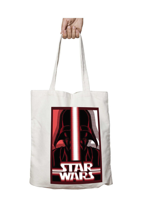 Art hedi̇ye Darth Vader Sith Lord Star Wars iki Tarafı Kalıcı Baskılı Yıkanabilir Okul Plaj Omuz Bez Çantası