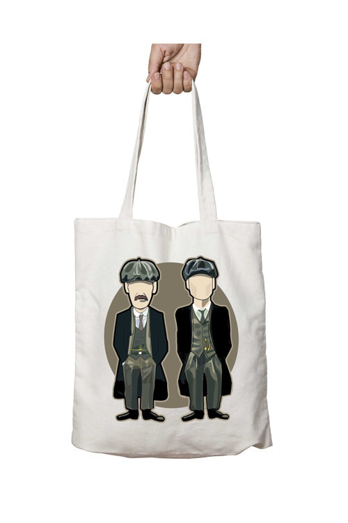 Art hedi̇ye Peaky Blinders (2) iki Tarafı Kalıcı Baskılı Yıkanabilir Çanta