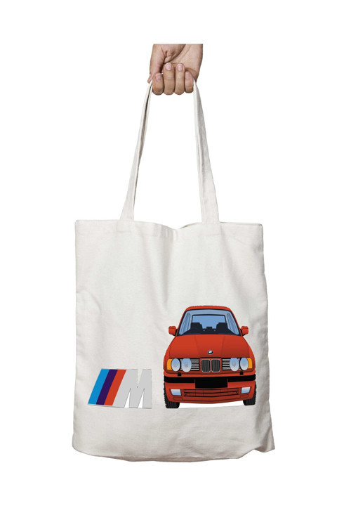 Art hedi̇ye Bmw 3M iki iki Tarafı Kalıcı Baskılı Yıkanabilir Çanta