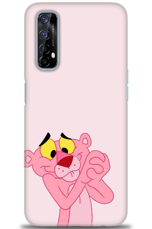 Realme 7 Kılıf HD Baskılı Kılıf - Pembe Panter