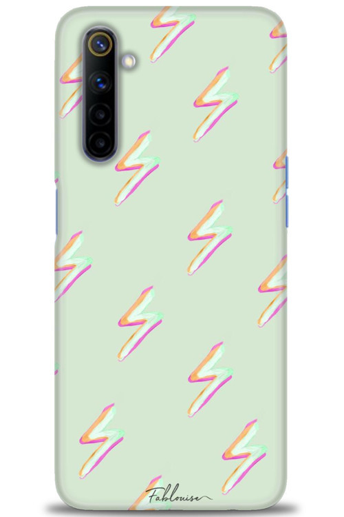 Realme 6 Kılıf HD Baskılı Kılıf - Şimşekler