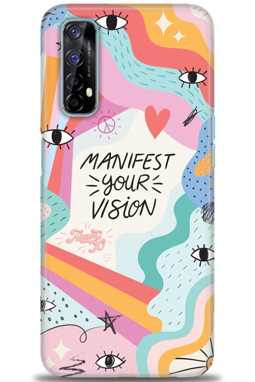 Realme 7 Kılıf HD Baskılı Kılıf - Manifest Your Vision