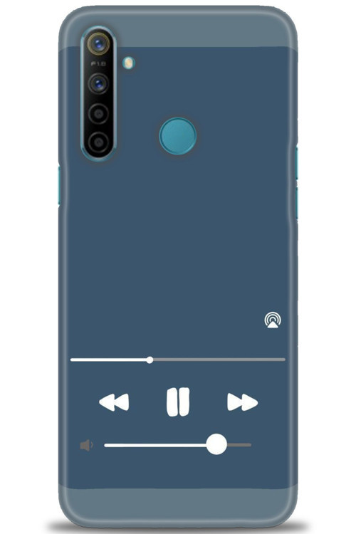 Realme 5i Kılıf HD Baskılı Kılıf - Müzik Çalar