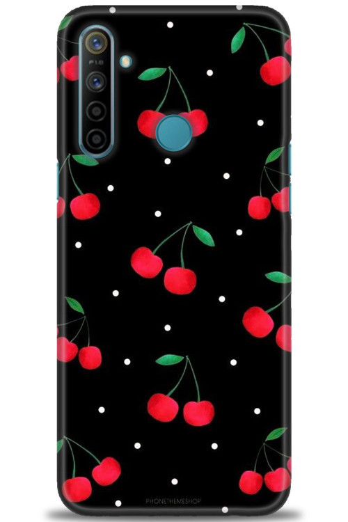 Realme 5i Kılıf HD Baskılı Kılıf - Kirazlar