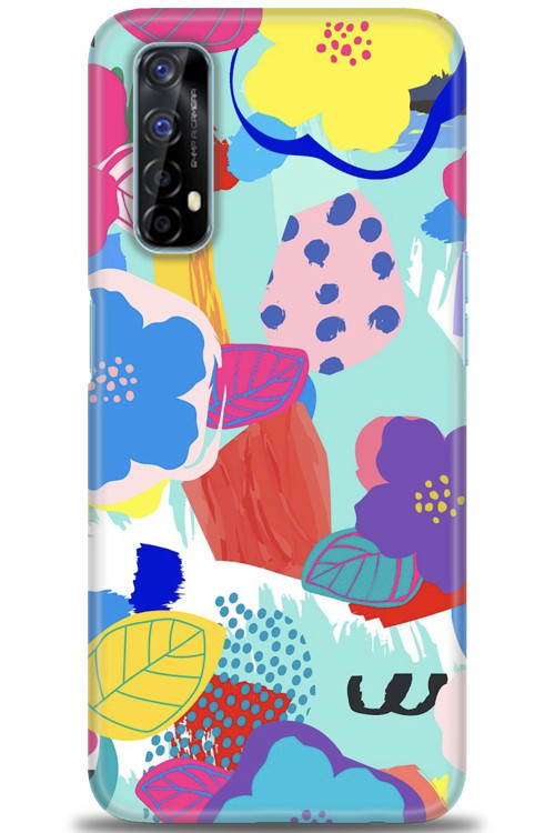Realme 7 Kılıf HD Baskılı Kılıf - Flowers