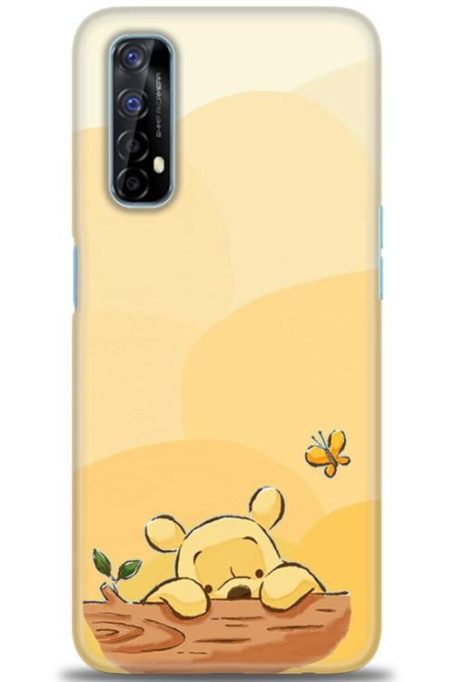 Realme 7 Kılıf HD Baskılı Kılıf - Winnie ve Kelebek