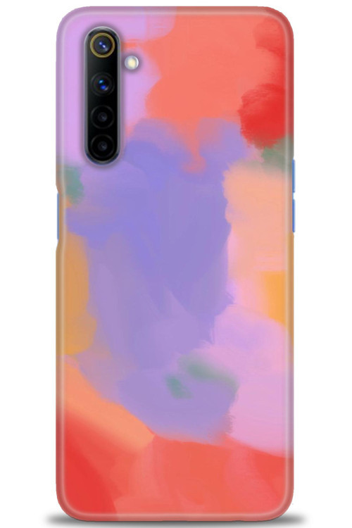 Realme 6 Kılıf HD Baskılı Kılıf - Kırmızı