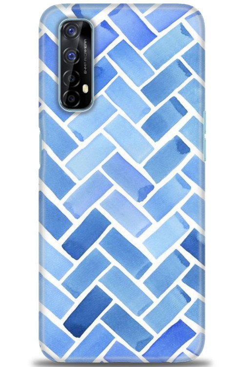 Realme 7 Kılıf HD Baskılı Kılıf - Mavi
