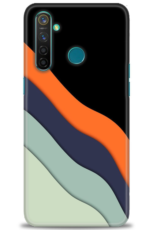 Realme 5 Pro Kılıf HD Baskılı Kılıf - Siyah