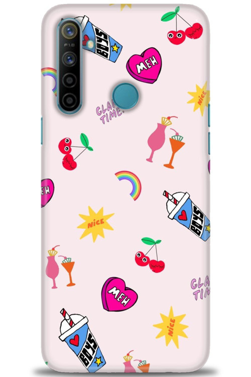 Realme 5i Kılıf HD Baskılı Kılıf - Glam Time
