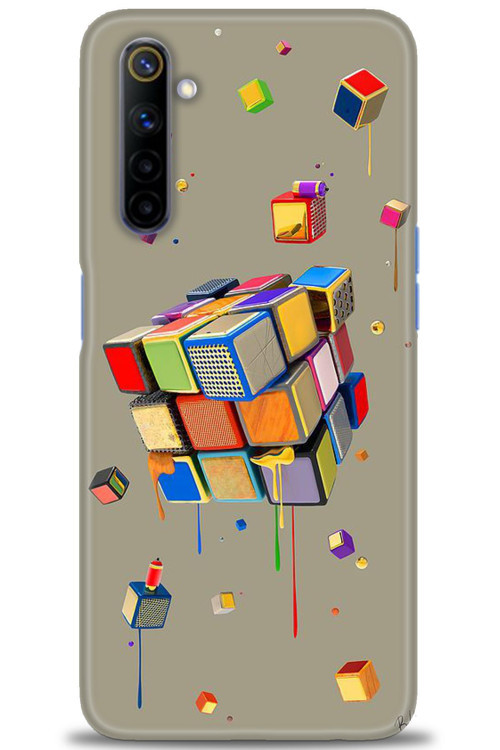 Realme 6 Kılıf HD Baskılı Kılıf - Zeka Küpü