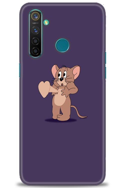 Realme 5 Pro Kılıf HD Baskılı Kılıf - Aşık Jerry