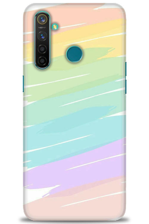 Realme 5 Pro Kılıf HD Baskılı Kılıf - Renk Paleti