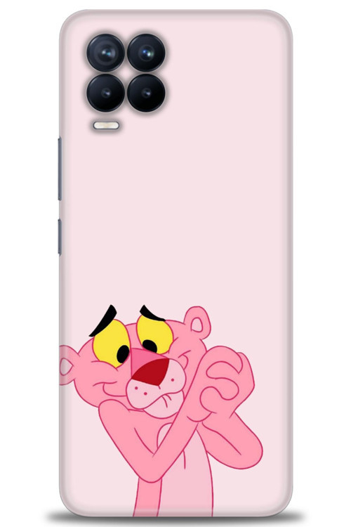 Realme 8 Pro Kılıf HD Baskılı Kılıf - Pembe Panter