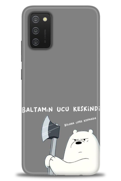 Samsung Galaxy A03S Kılıf HD Baskılı Kılıf - Baltamın Ucu Keskindir