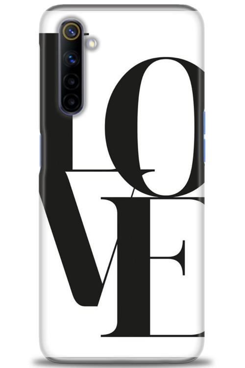 Realme 6 Kılıf HD Baskılı Kılıf - Love