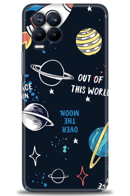 Realme 8 Pro Kılıf HD Baskılı Kılıf - Space Fun