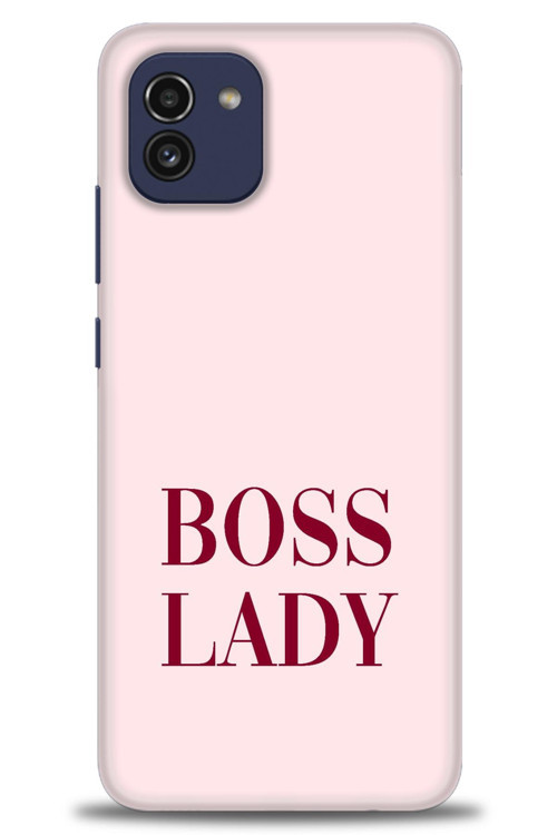 Samsung Galaxy A03 Kılıf HD Baskılı Kılıf - Boss Lady