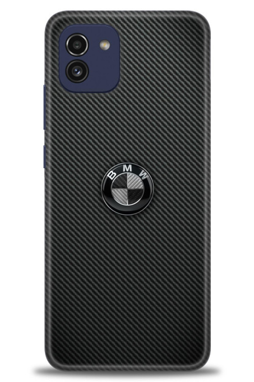 Samsung Galaxy A03 Kılıf HD Baskılı Kılıf - Bmw Siyah
