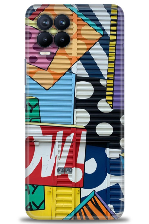 Realme 8 Pro Kılıf HD Baskılı Kılıf - Grafiti