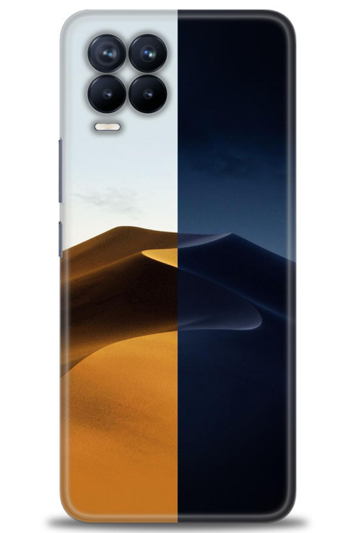 Realme 8 Pro Kılıf HD Baskılı Kılıf - Gece ve Gündüz