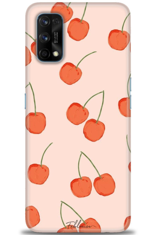 Realme 7 Pro Kılıf HD Baskılı Kılıf - Büyük Kirazlar