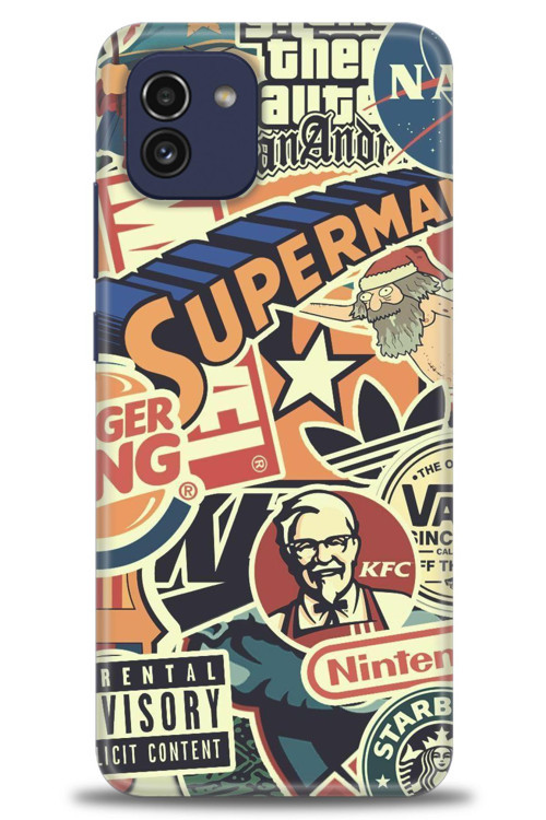 Samsung Galaxy A03 Kılıf HD Baskılı Kılıf - Superman