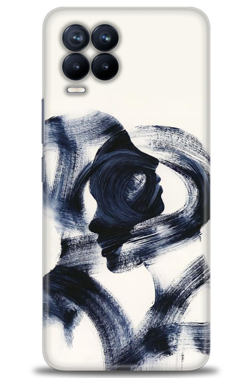 Realme 8 Kılıf HD Baskılı Kılıf - Adam ve Kadın