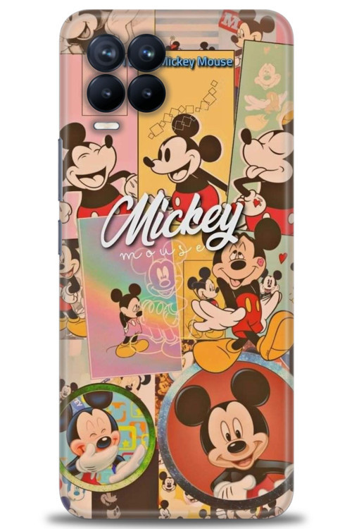 Realme 8 Pro Kılıf HD Baskılı Kılıf - I Love Mickey
