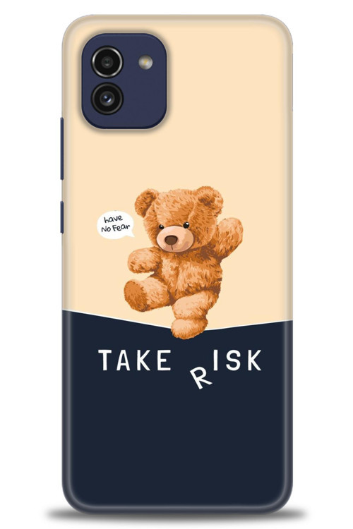 Samsung Galaxy A03 Kılıf HD Baskılı Kılıf - Take Risk