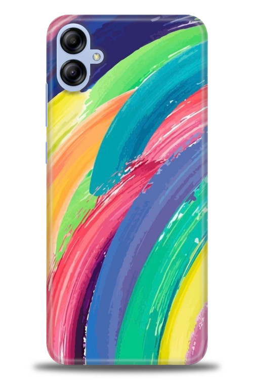Samsung Galaxy A04E Kılıf HD Baskılı Kılıf - Rengarenk