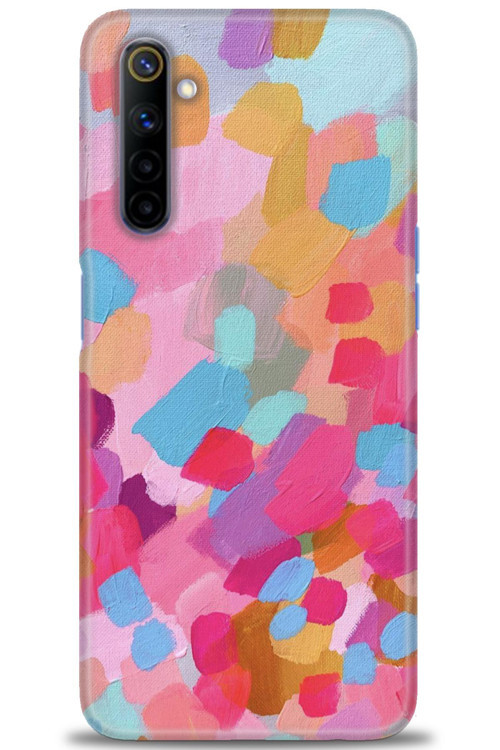 Realme 6 Kılıf HD Baskılı Kılıf - Palet