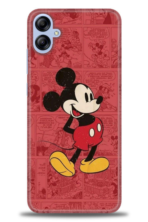 Samsung Galaxy A04E Kılıf HD Baskılı Kılıf - Kırmızı Mickey