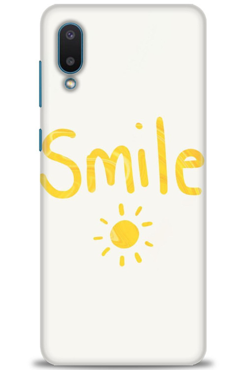 Samsung Galaxy A02 Kılıf HD Baskılı Kılıf - Smile Güneş