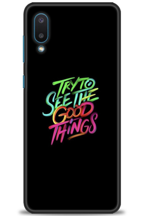 Samsung Galaxy A02 Kılıf HD Baskılı Kılıf - Good Things