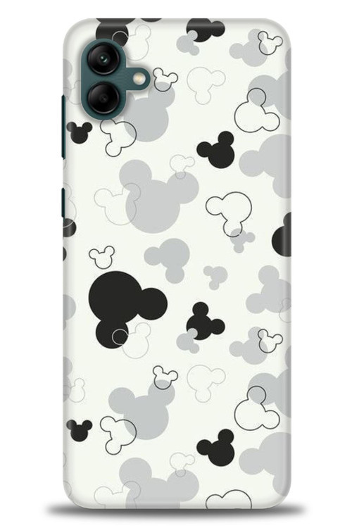 Samsung Galaxy A04 Kılıf HD Baskılı Kılıf - Siyah Mickey