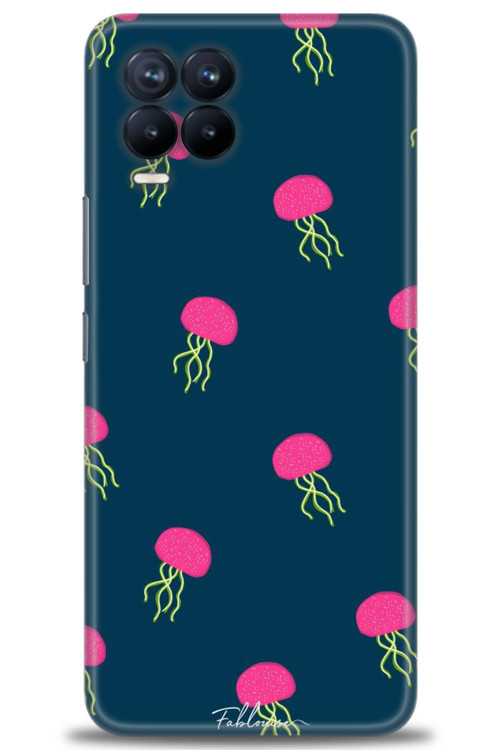 Realme 8 Kılıf HD Baskılı Kılıf - Ahtapotlar