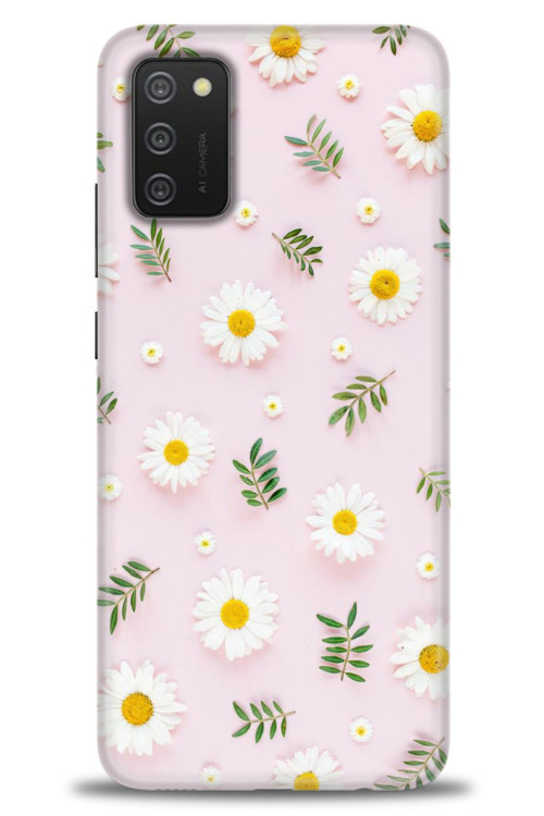 Samsung Galaxy A02S Kılıf HD Baskılı Kılıf - Papatyalar