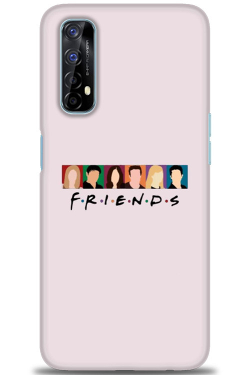 Realme 7 Kılıf HD Baskılı Kılıf - Renkli Friends