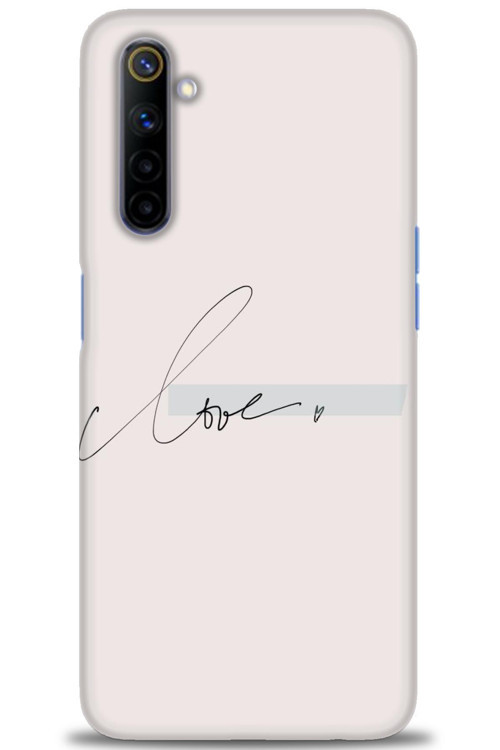 Realme 6 Kılıf HD Baskılı Kılıf - Love