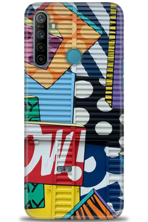 Realme 6i Kılıf HD Baskılı Kılıf - Grafiti