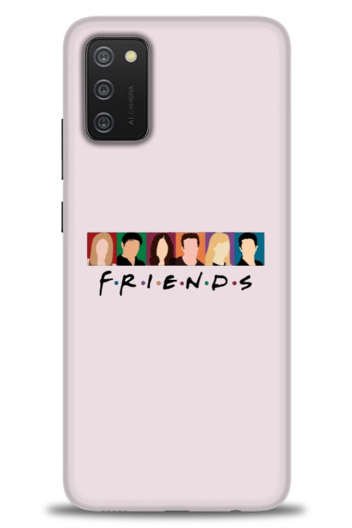 Samsung Galaxy A03S Kılıf HD Baskılı Kılıf - Renkli Friends